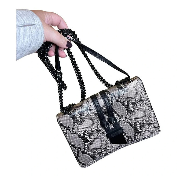 Foley + Corinna Faux Leather Snake Shoulder Bag Purse Mint Condition NWOT - Picture 1 of 10